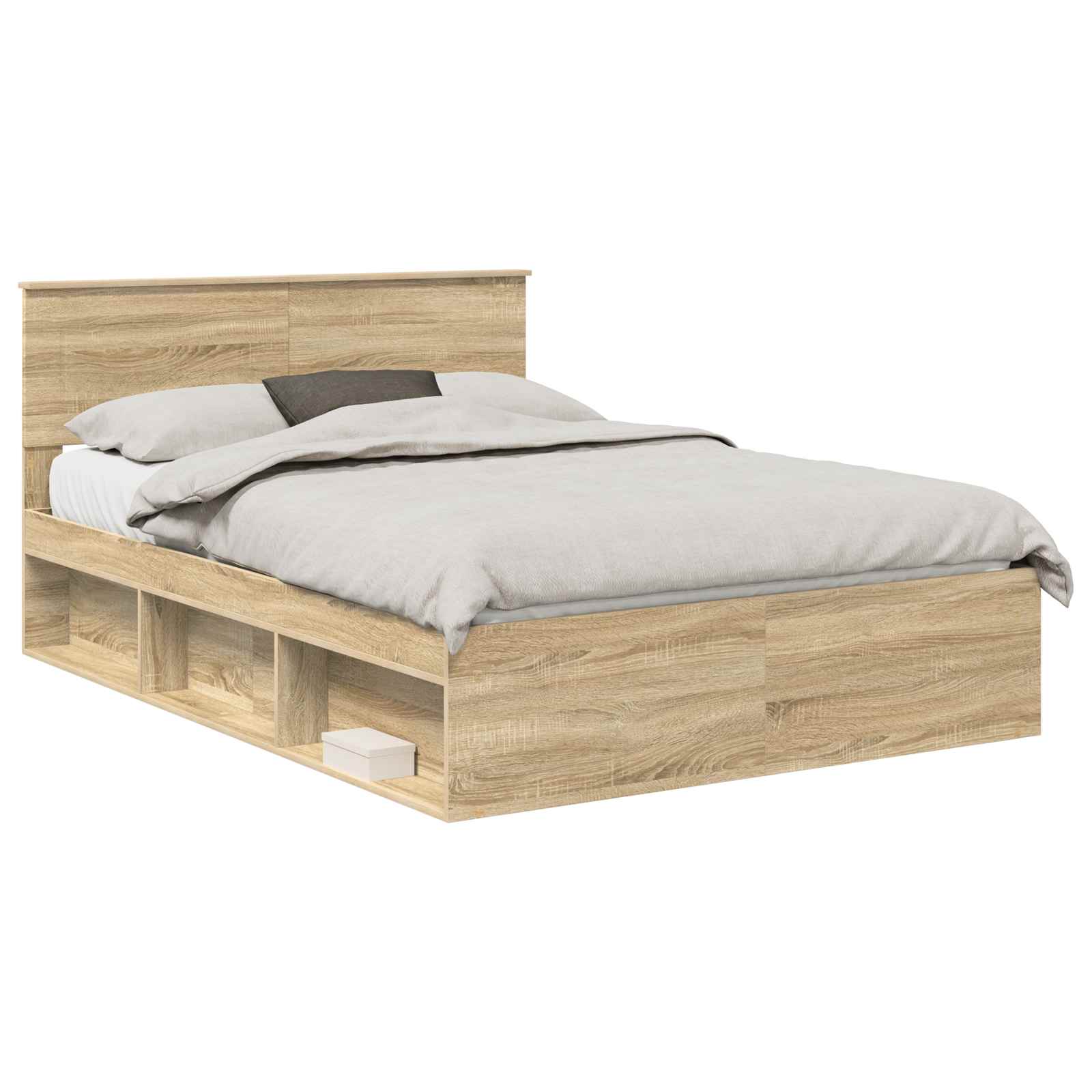 Struttura del letto Sonoma 160 x 200 cm Legno multistrato | homemem39