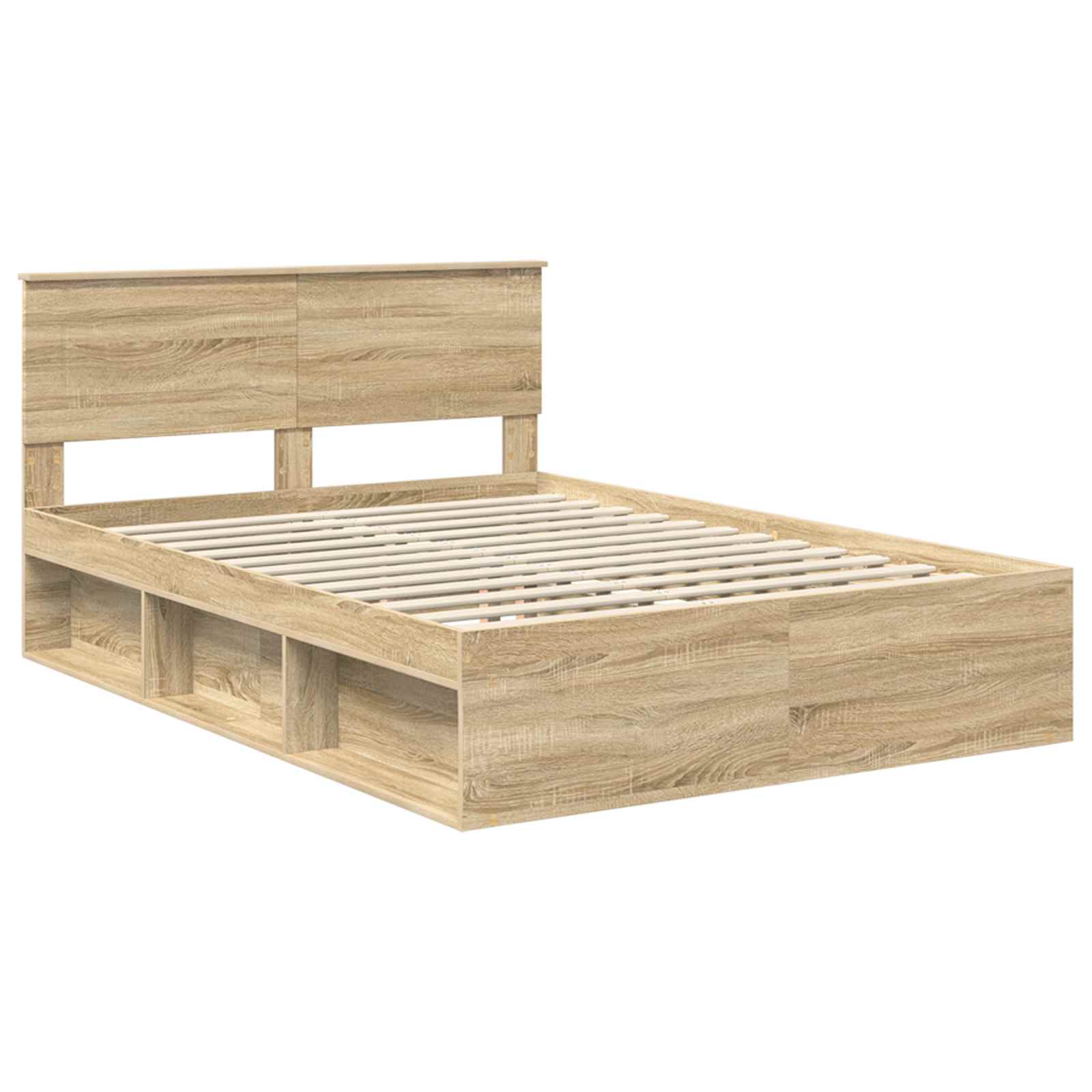 Struttura del letto Sonoma 160 x 200 cm Legno multistrato | homemem39