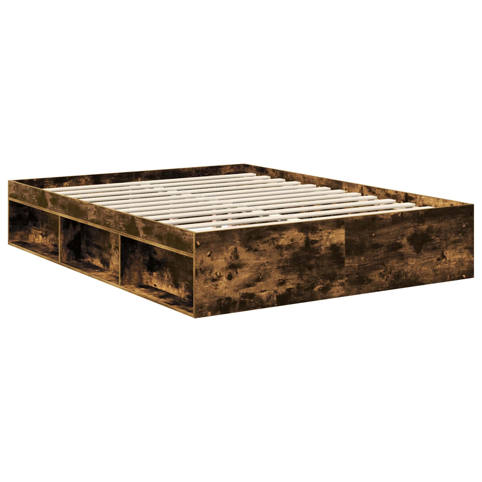 Struttura del letto Rovere fumé 150 x 200 cm Legno multistrato | homemem39