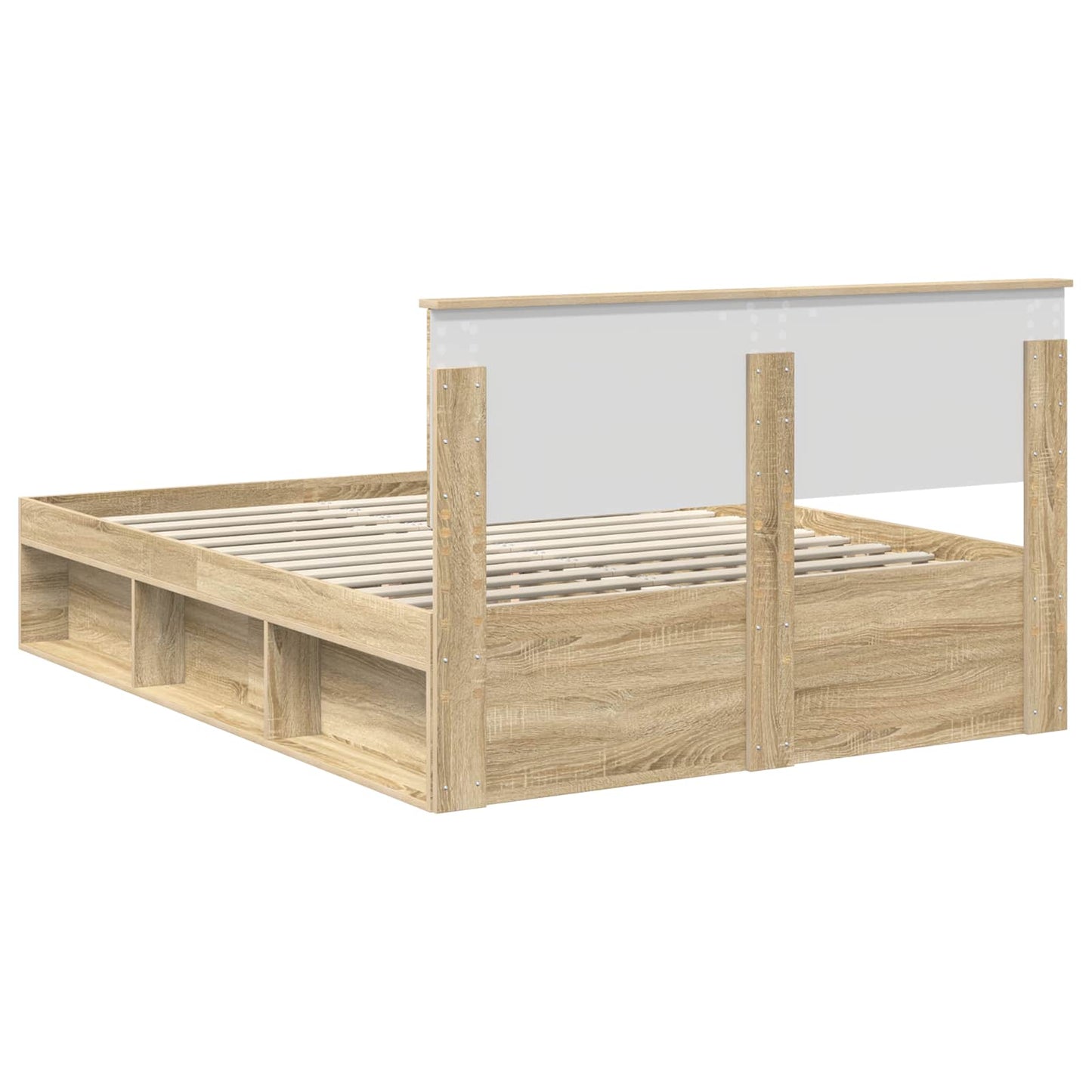 Struttura del letto Sonoma 140 x 190 cm Legno multistrato | homemem39