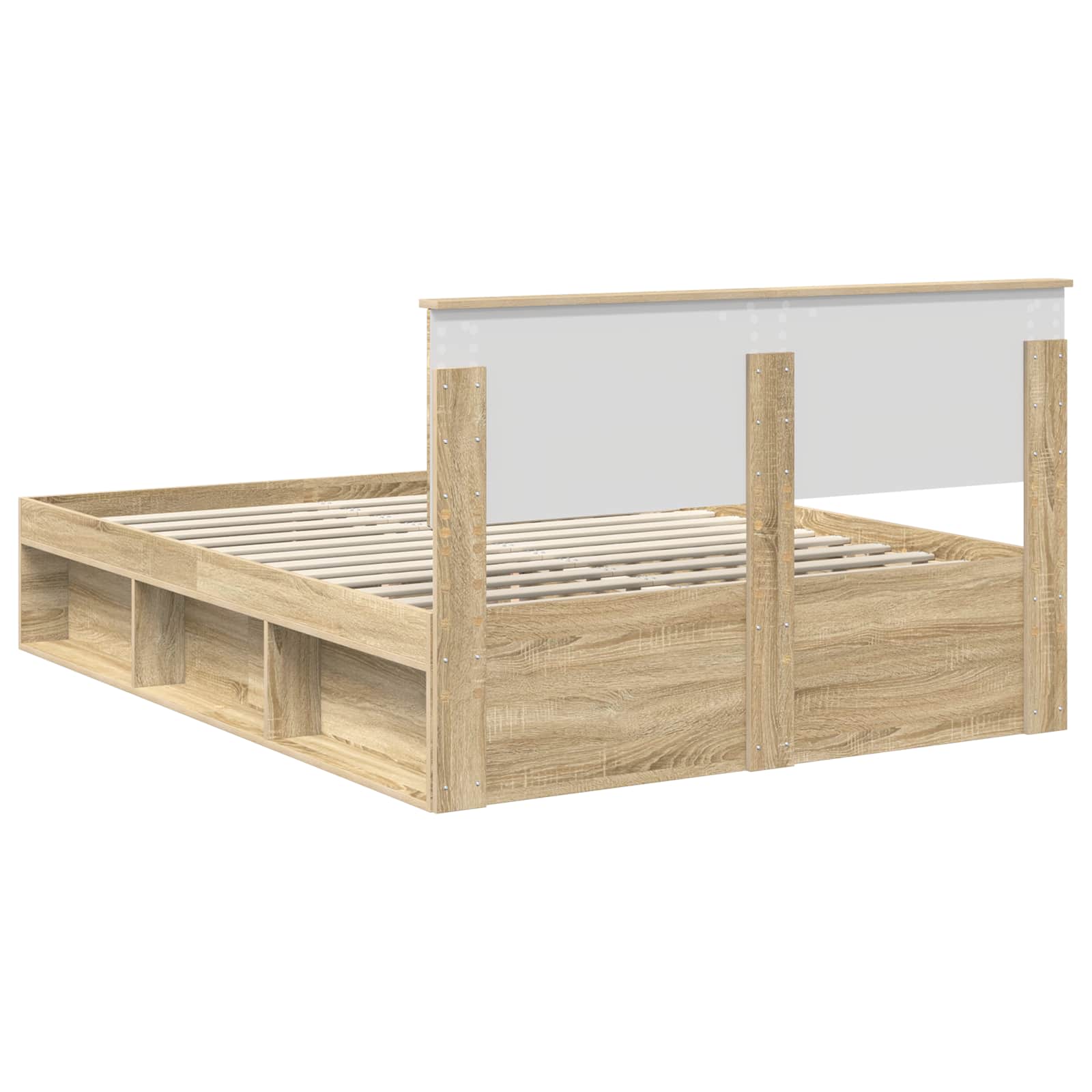 Struttura del letto Sonoma 140 x 190 cm Legno multistrato | homemem39