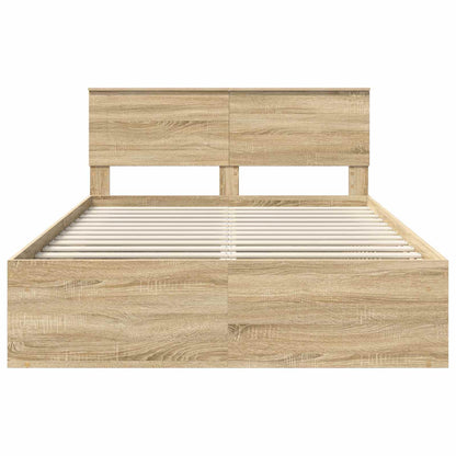 Struttura del letto Sonoma 140 x 190 cm Legno multistrato | homemem39