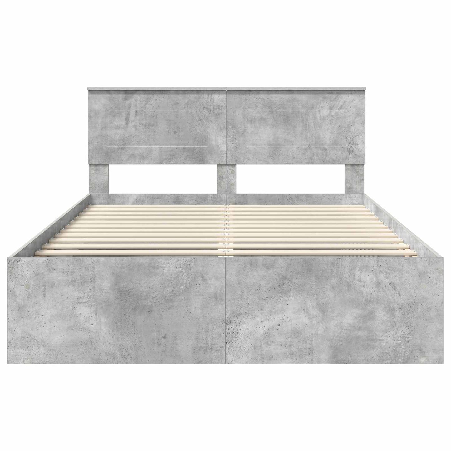 Struttura del letto Calcestruzzo 140 x 190 cm Legno multistrato | homemem39