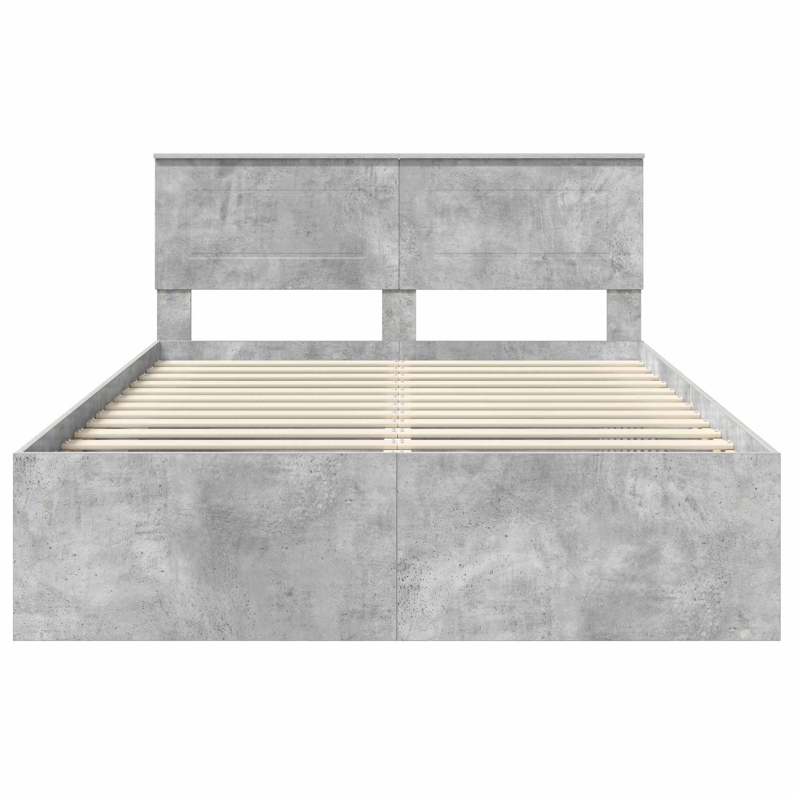 Struttura del letto Calcestruzzo 140 x 190 cm Legno multistrato | homemem39