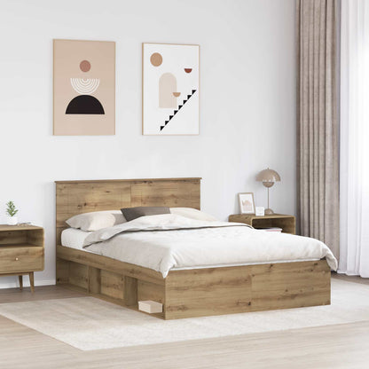 Struttura del letto Rovere Artigianale 140 x 190 cm | homemem39