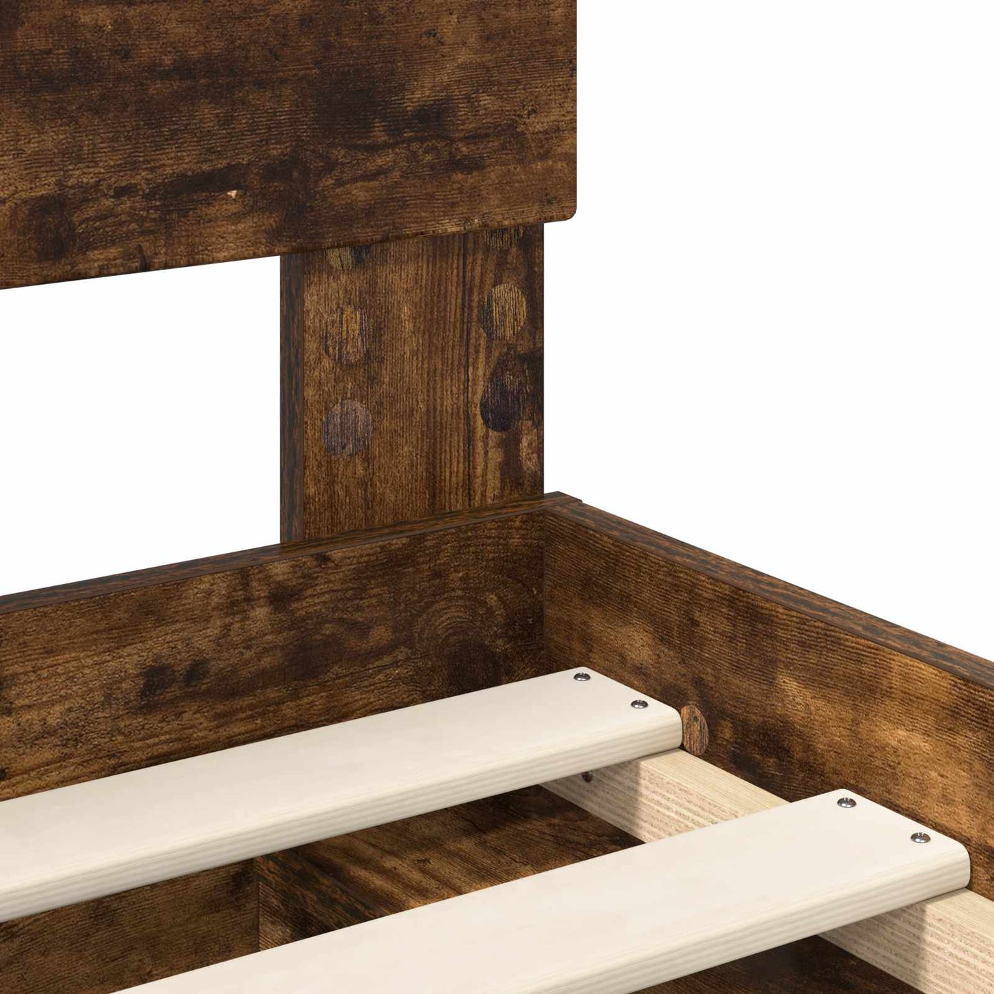 Struttura del letto Rovere fumé 135 x 190 cm Legno multistrato