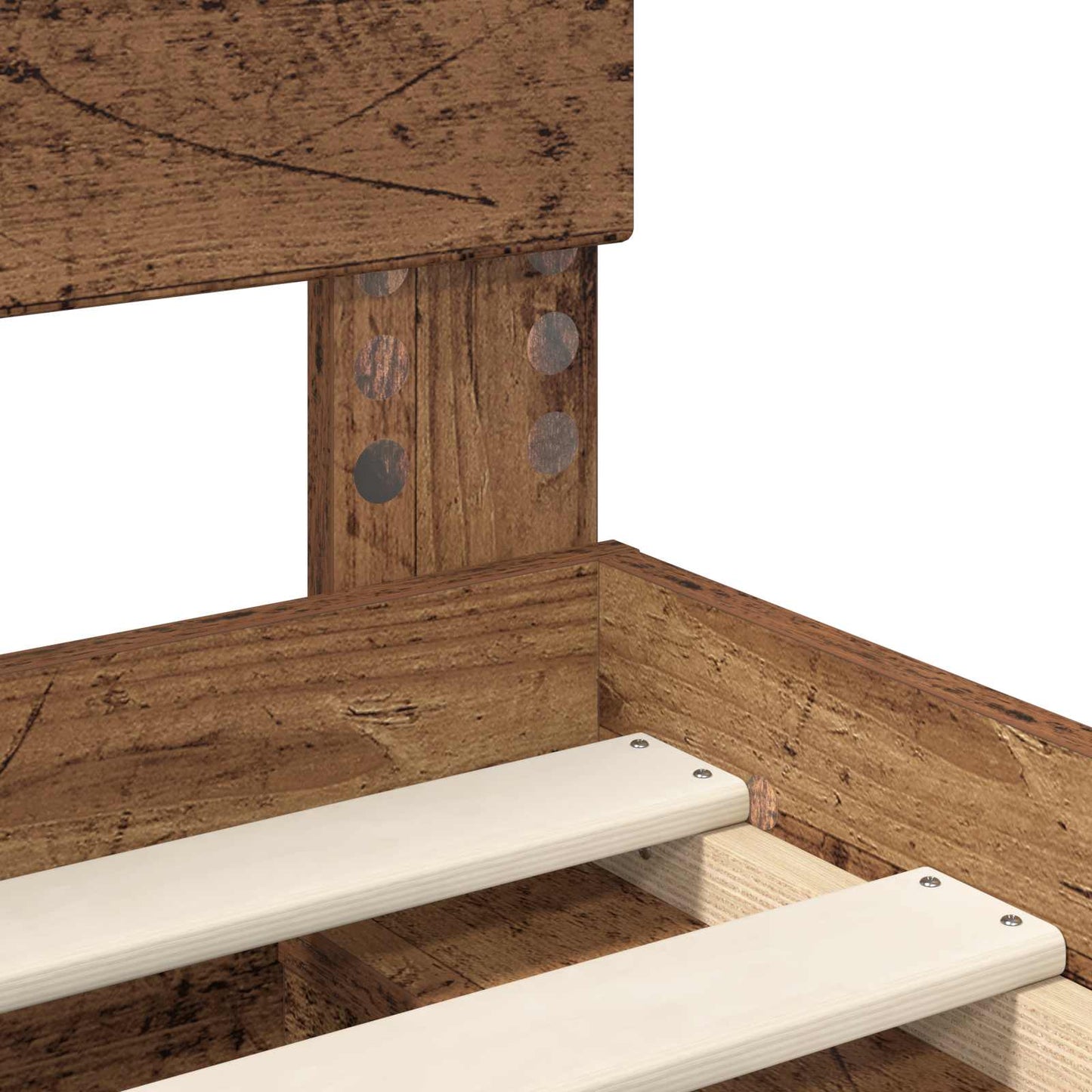Struttura del letto con testiera Legno vecchio 135 x 190 cm | homemem39