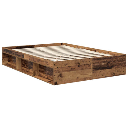 Struttura del letto con testiera Legno vecchio 135 x 190 cm | homemem39