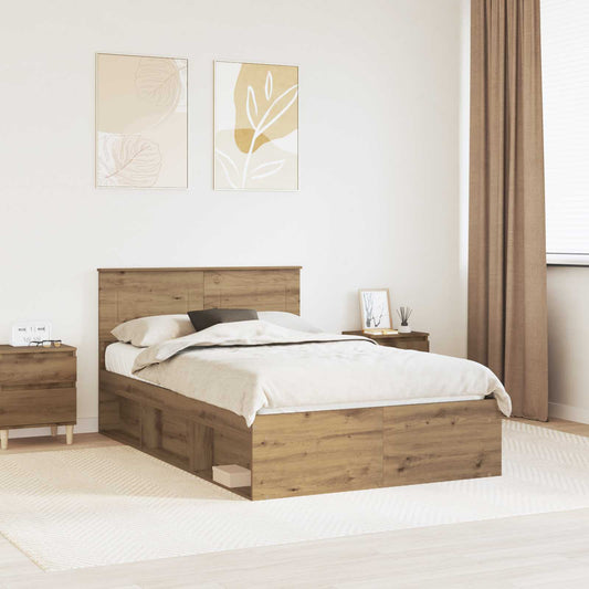Struttura del letto Rovere Artigianale 135 x 190 cm | homemem39