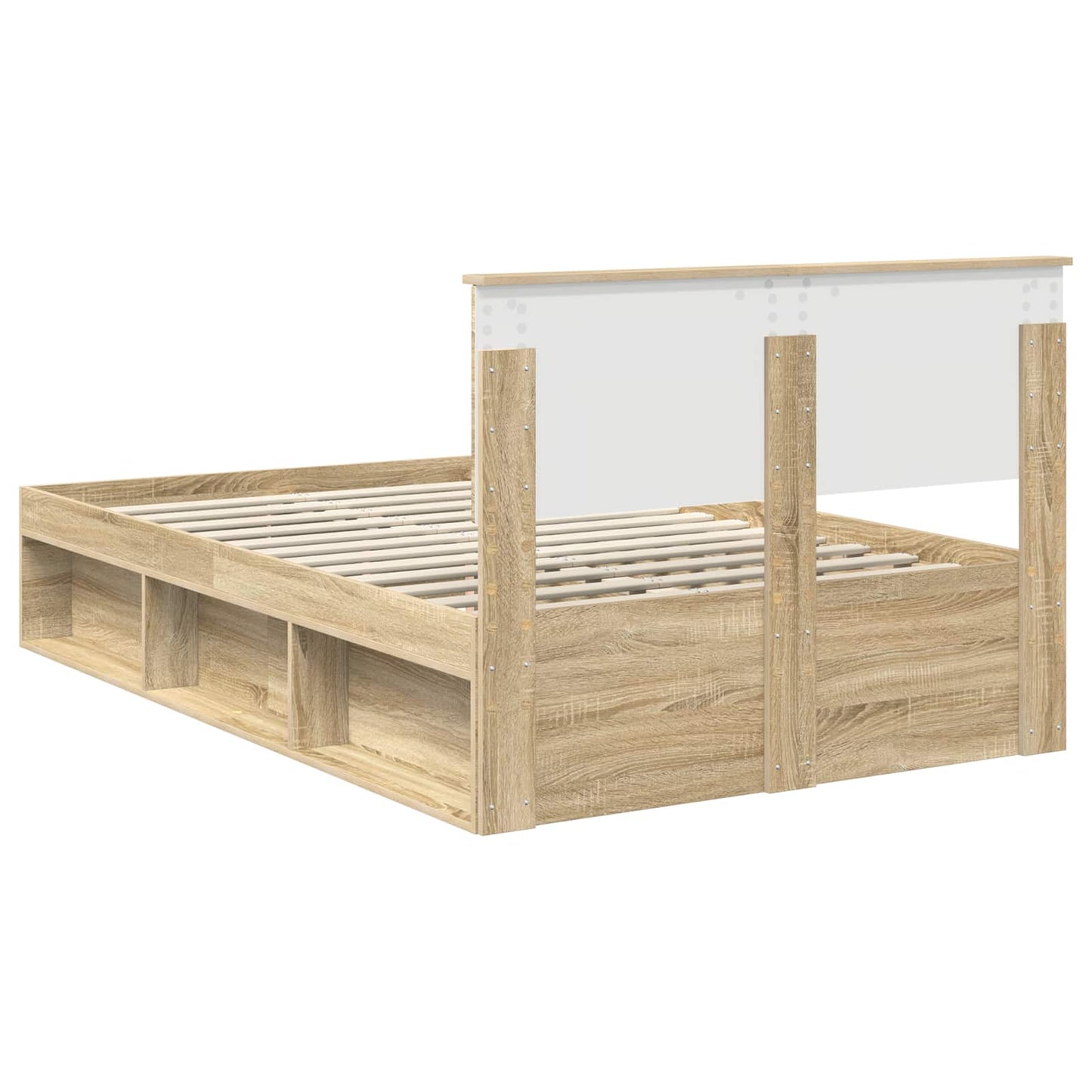 Struttura del letto Sonoma 120 x 190 cm Legno multistrato | homemem39