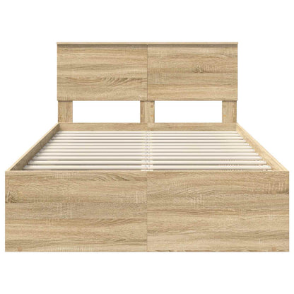 Struttura del letto Sonoma 120 x 190 cm Legno multistrato | homemem39