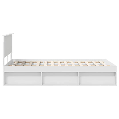 Struttura del letto Bianco 120 x 200 cm Legno multistrato | homemem39