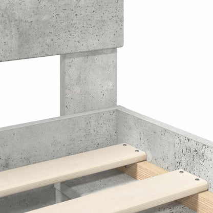 Struttura del letto Calcestruzzo 120 x 200 cm Legno multistrato