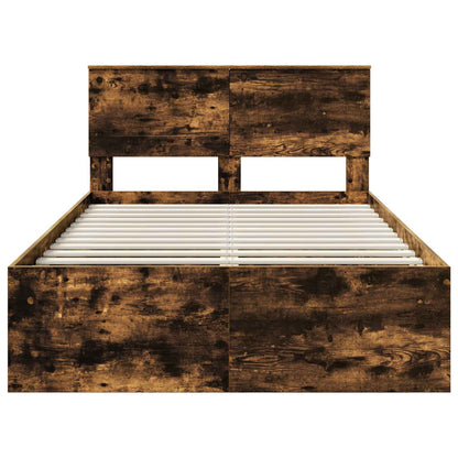 Struttura del letto Rovere fumé 120 x 200 cm Legno multistrato