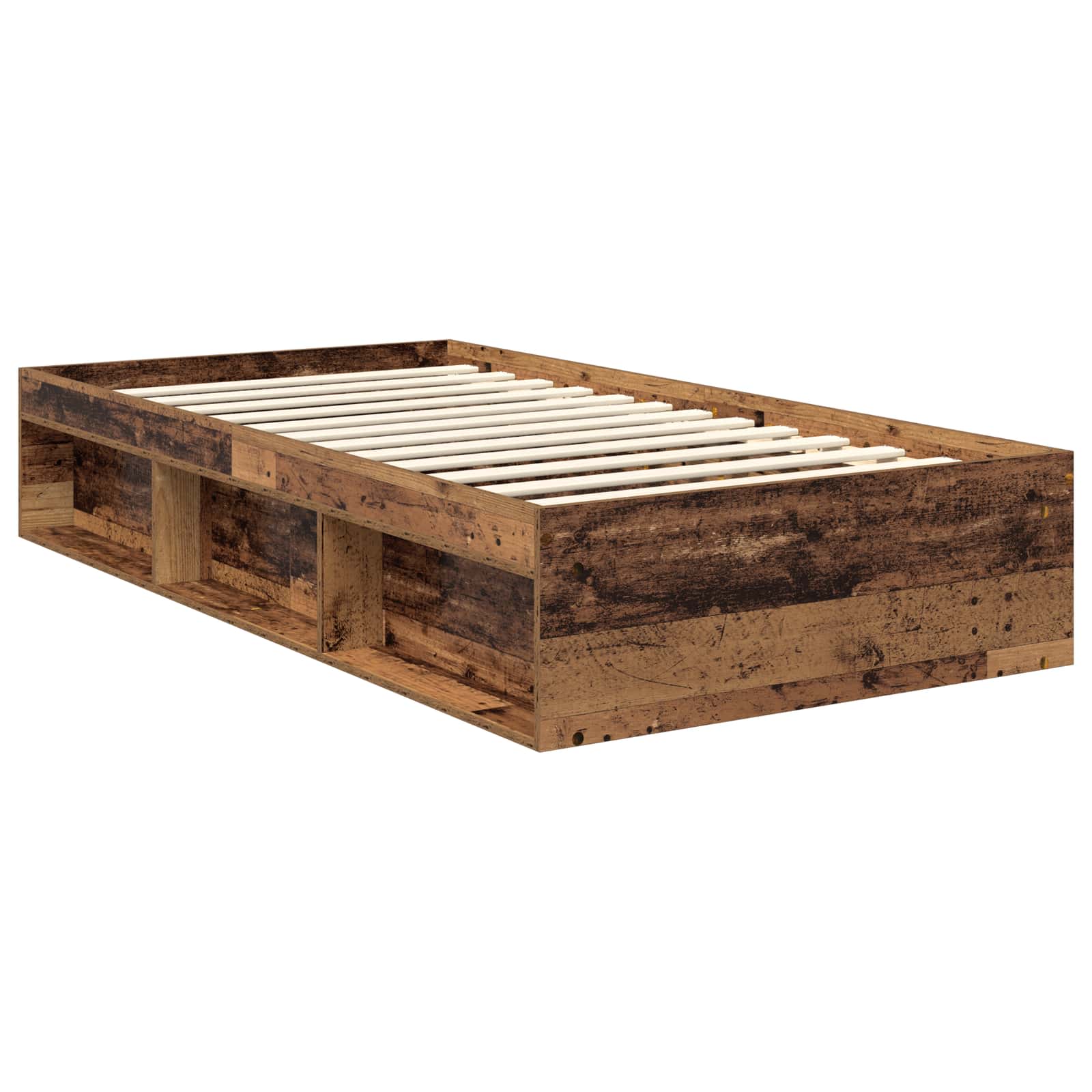 Struttura del letto con testiera Legno vecchio 100 x 200 cm | homemem39
