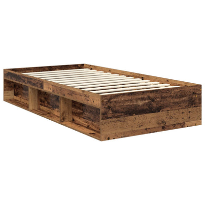 Struttura del letto con testiera Legno vecchio 100 x 200 cm | homemem39