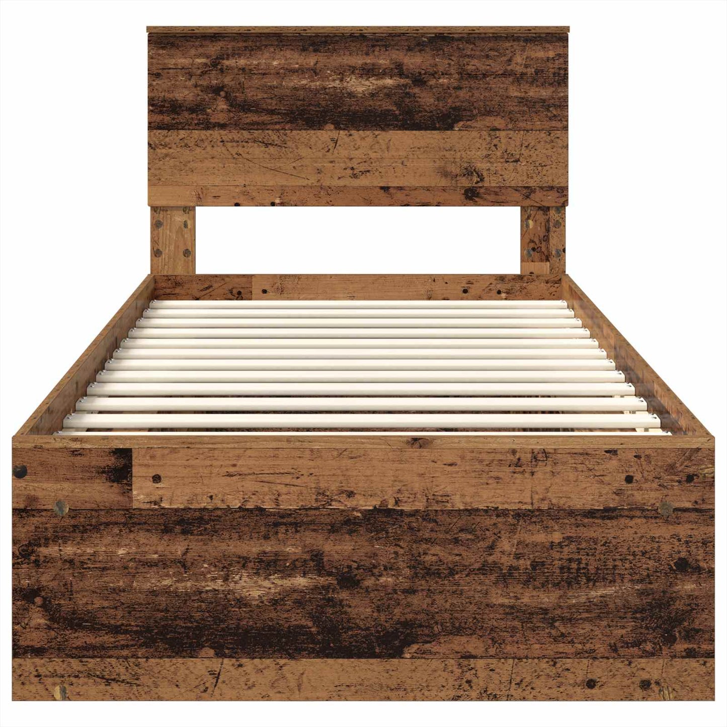 Struttura del letto con testiera Legno vecchio 100 x 200 cm | homemem39