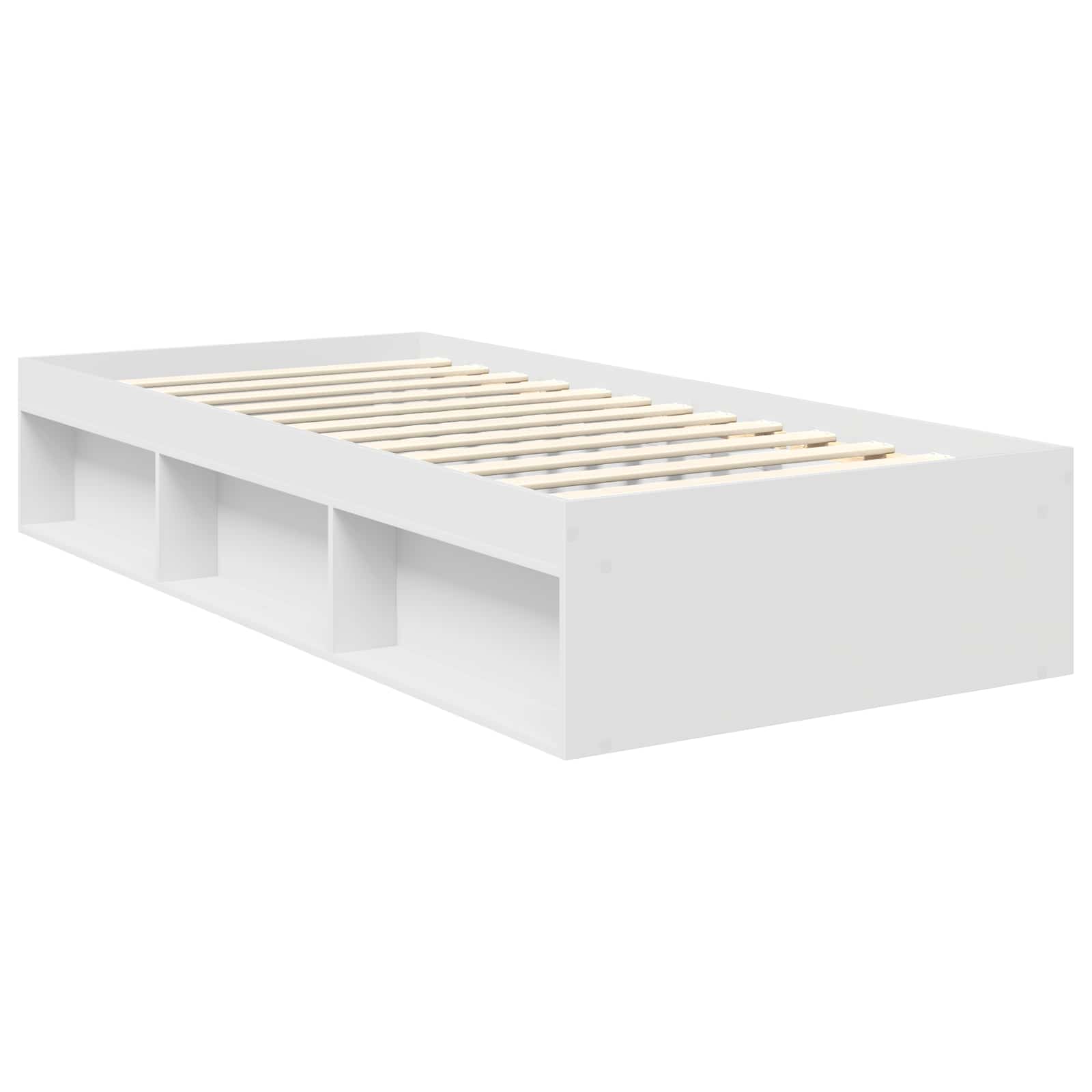 Struttura del letto Bianco 90 x 190 cm Legno multistrato | homemem39