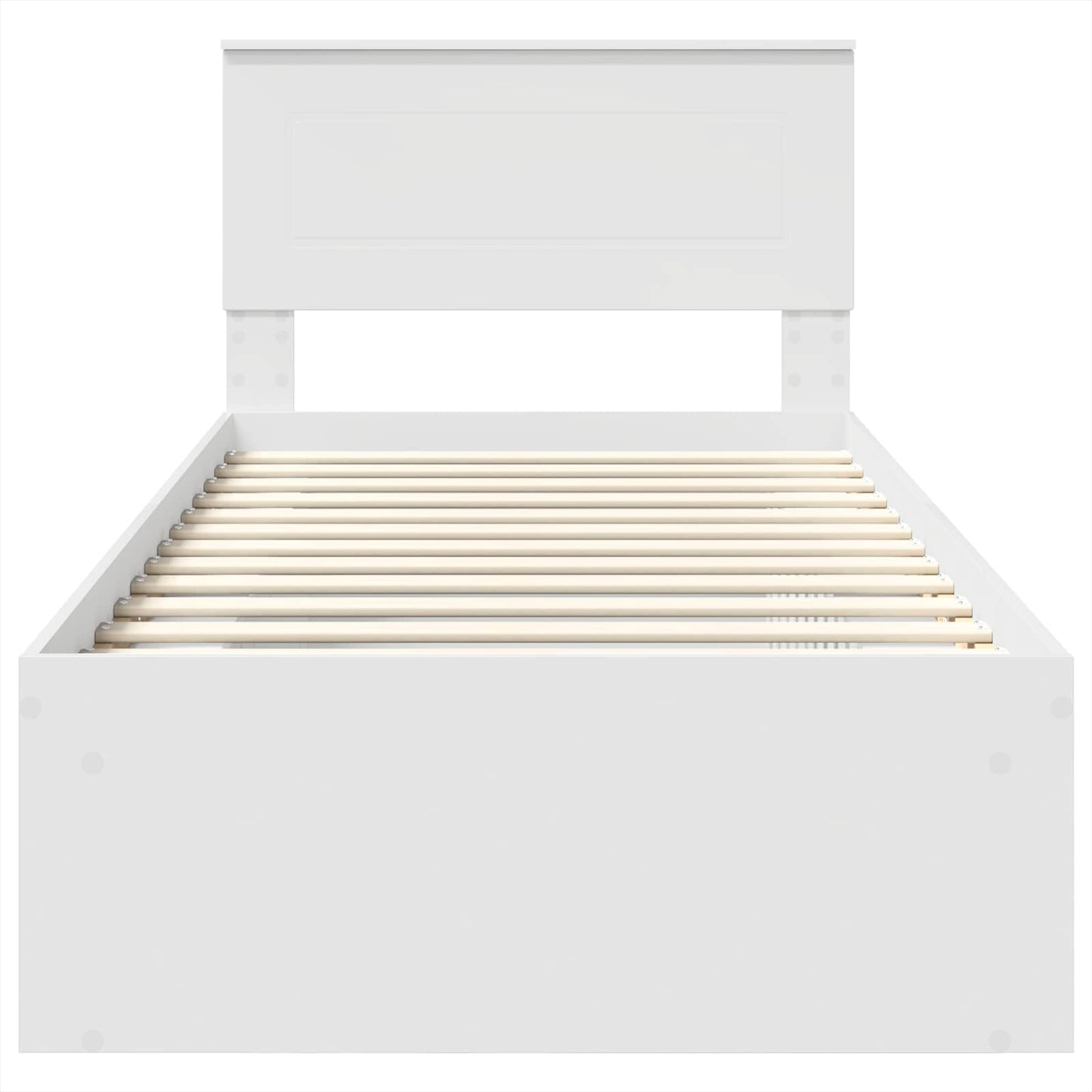 Struttura del letto Bianco 75 x 190 cm Legno multistrato