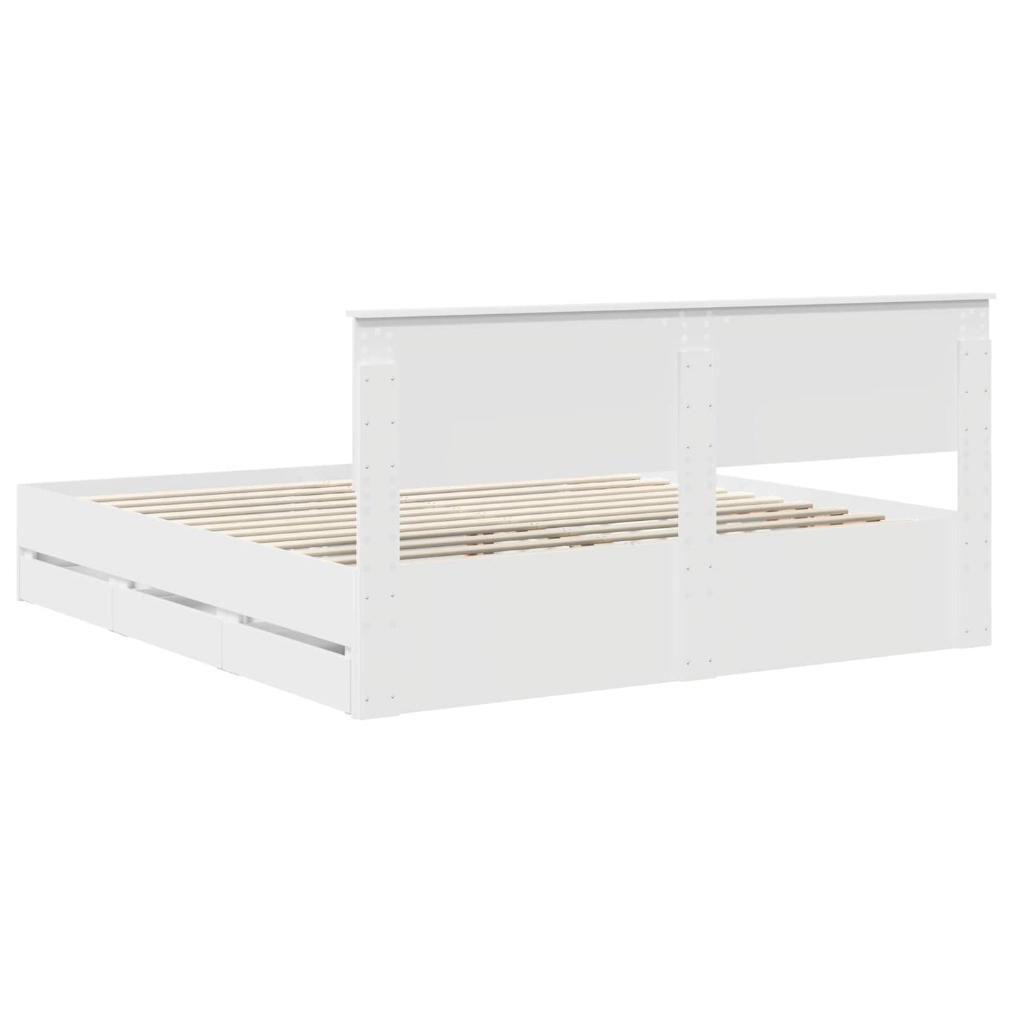 Struttura del letto Bianco 180 x 200 cm Legno Ingegnerizzato | homemem39