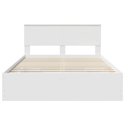 Struttura del letto Bianco 160 x 200 cm Legno Ingegnerizzato | homemem39