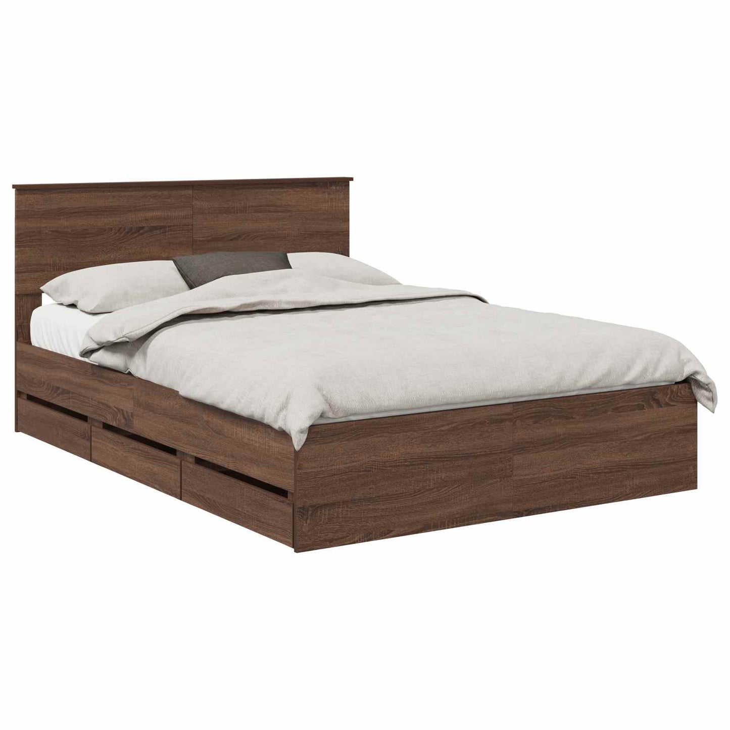Struttura del letto con cassetto Rovere Marrone 150 x 200 cm | homemem39