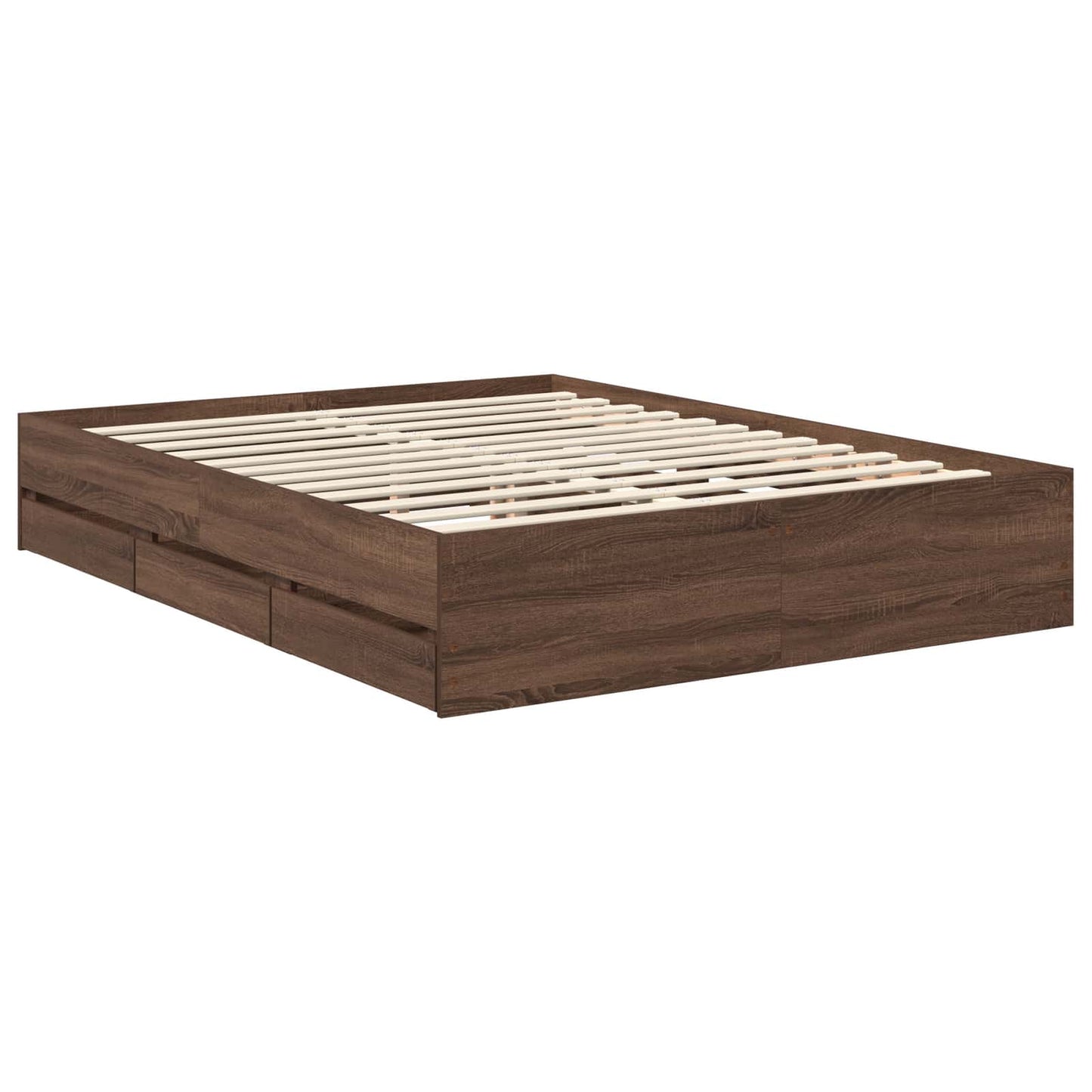 Struttura del letto con cassetto Rovere Marrone 150 x 200 cm | homemem39