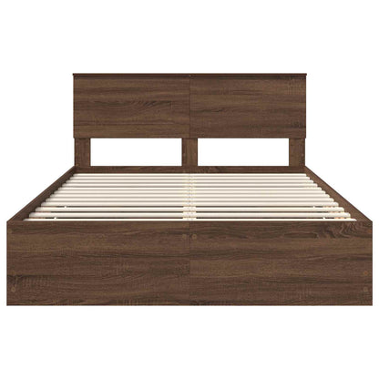Struttura del letto con cassetto Rovere Marrone 150 x 200 cm | homemem39