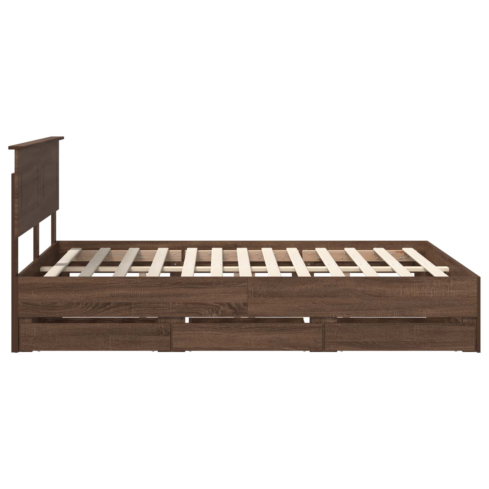 Struttura del letto con cassetto Rovere Marrone 150 x 200 cm | homemem39