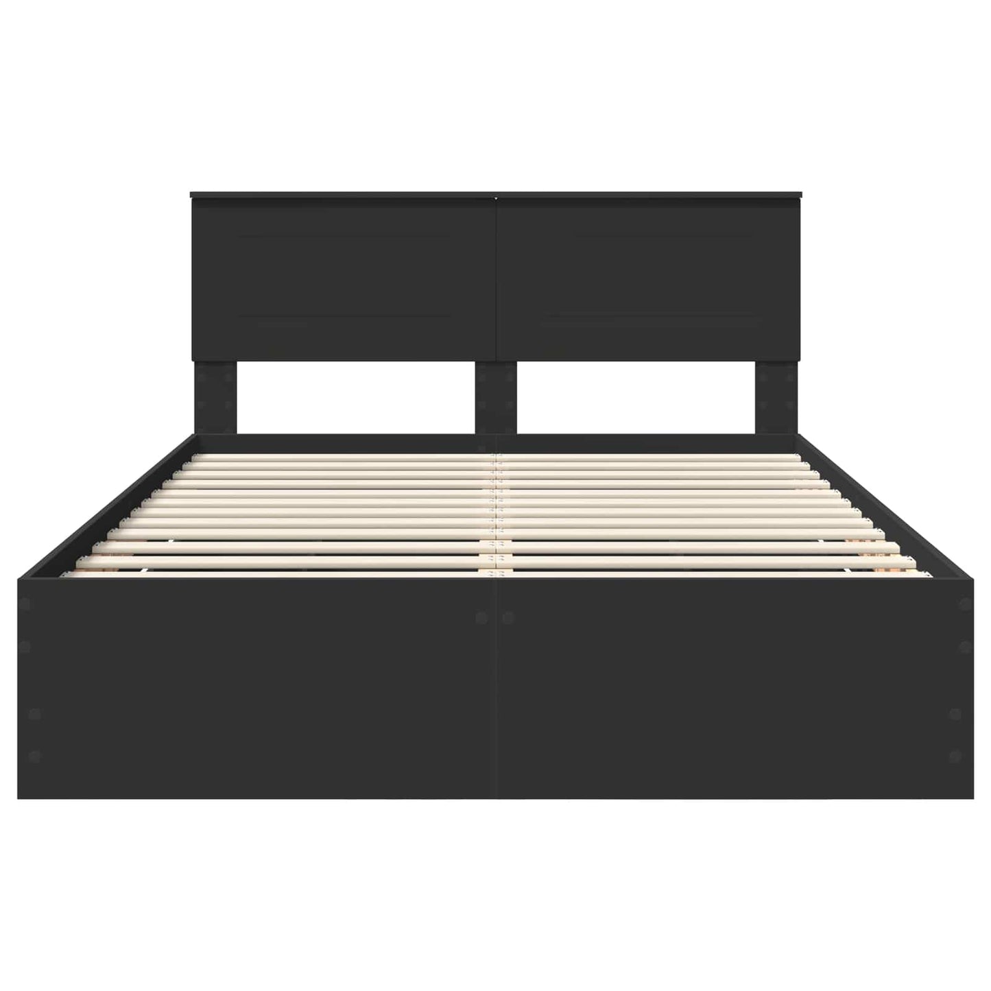 Struttura del letto Nero 140 x 190 cm Legno Ingegnerizzato | homemem39