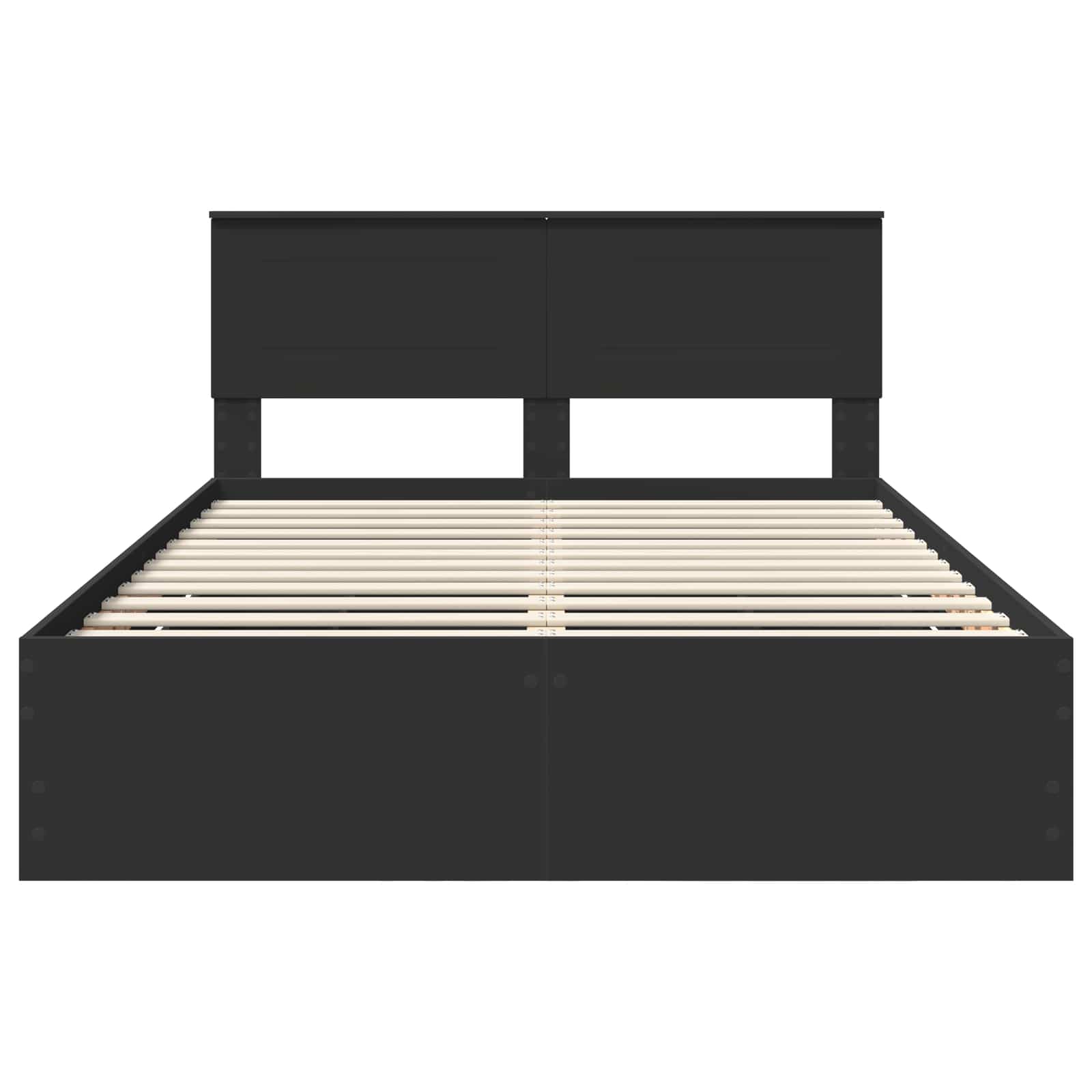 Struttura del letto Nero 140 x 190 cm Legno Ingegnerizzato | homemem39