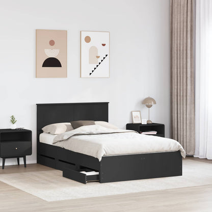 Struttura del letto Nero 135 x 190 cm Legno Ingegnerizzato