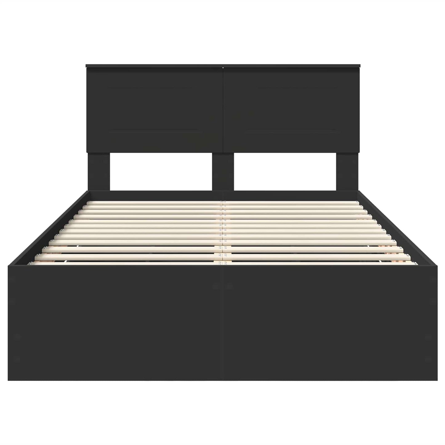 Struttura del letto Nero 135 x 190 cm Legno Ingegnerizzato