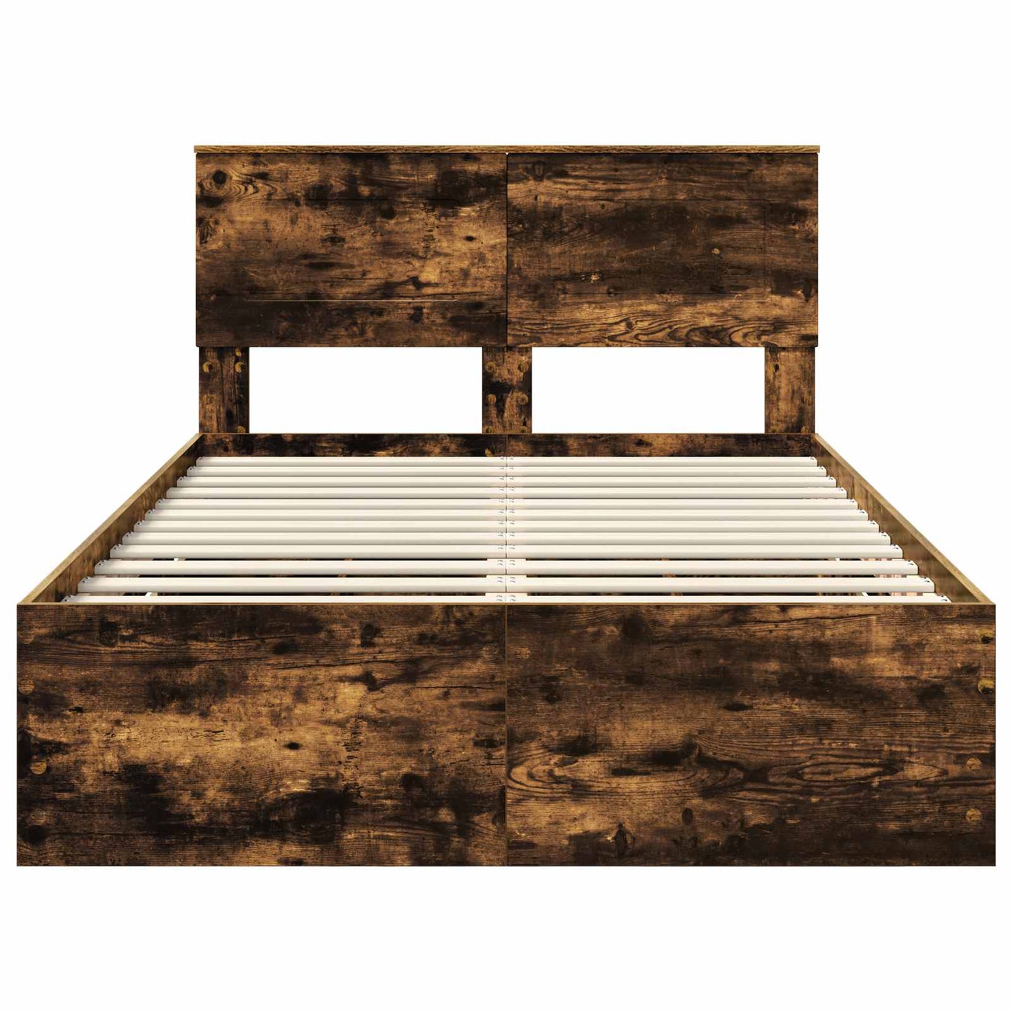Struttura del letto con cassetto Rovere fumé 135 x 190 cm
