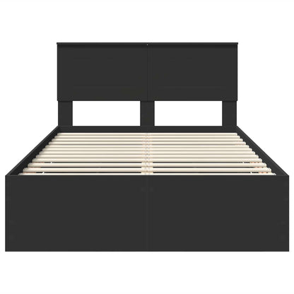 Struttura del letto Nero 120 x 200 cm Legno Ingegnerizzato
