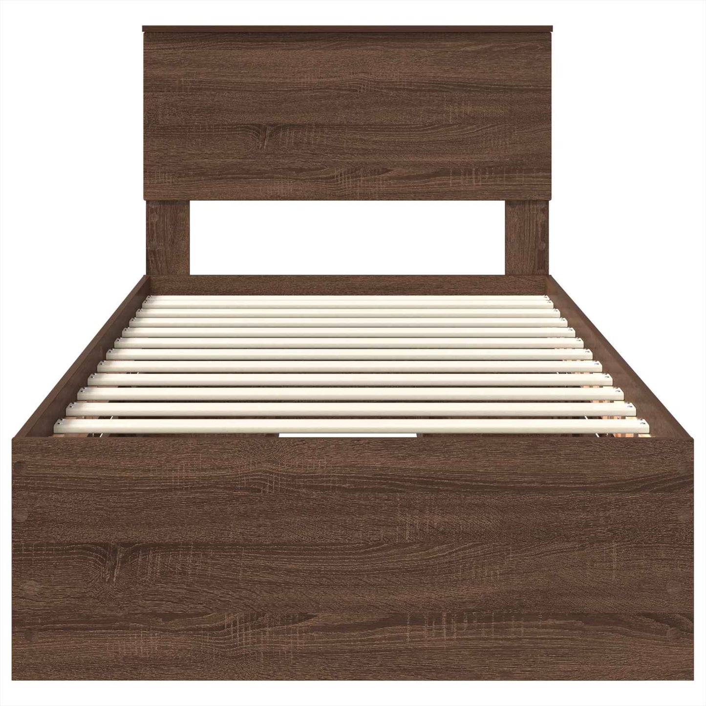 Struttura del letto con cassetto Rovere Marrone 100 x 200 cm