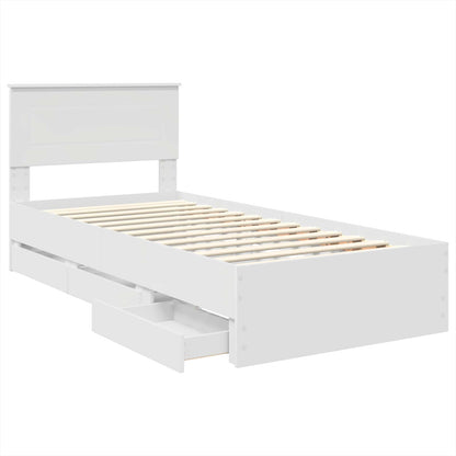 Struttura del letto Bianco 90 x 190 cm Legno Ingegnerizzato