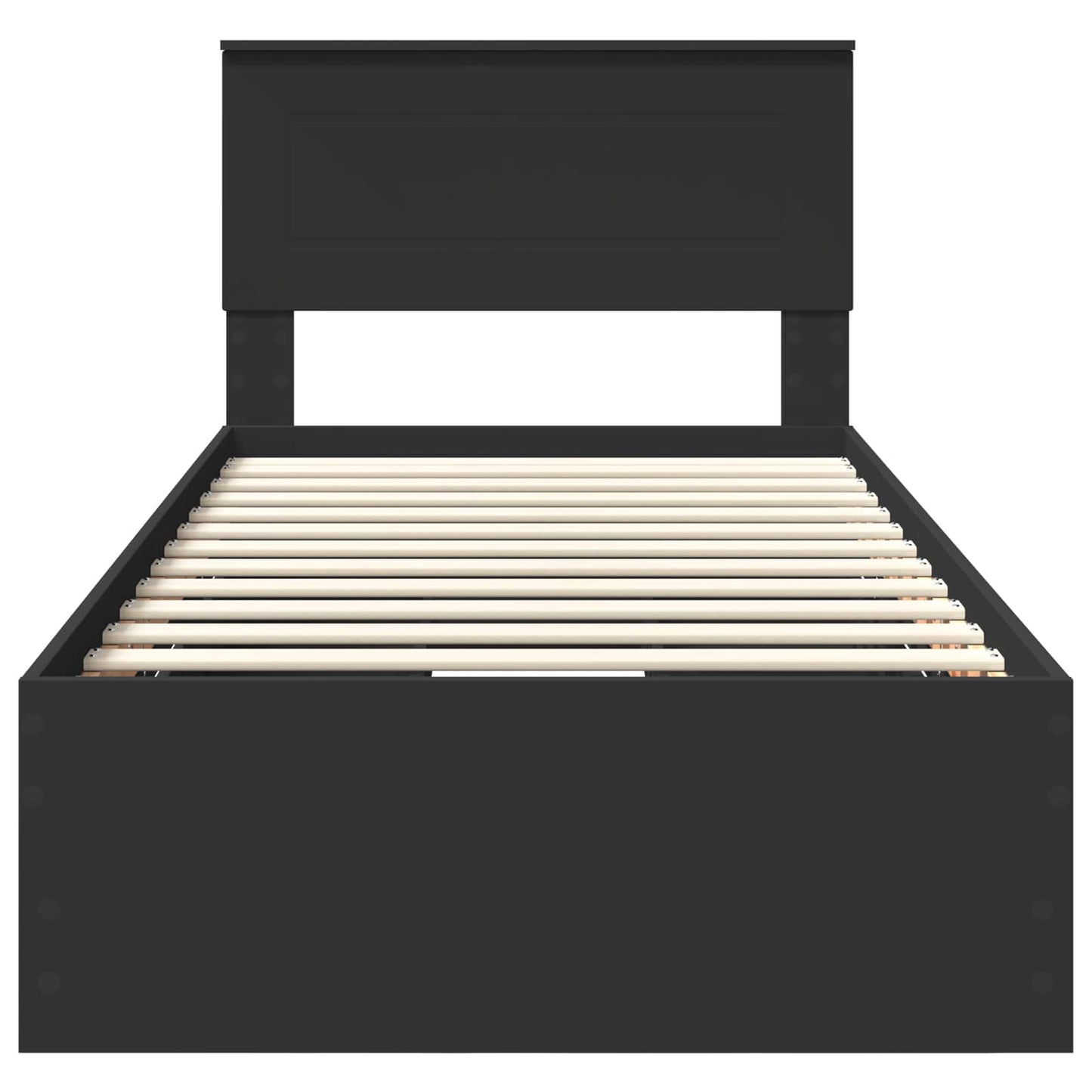 Struttura del letto Nero 90 x 200 cm Legno Ingegnerizzato