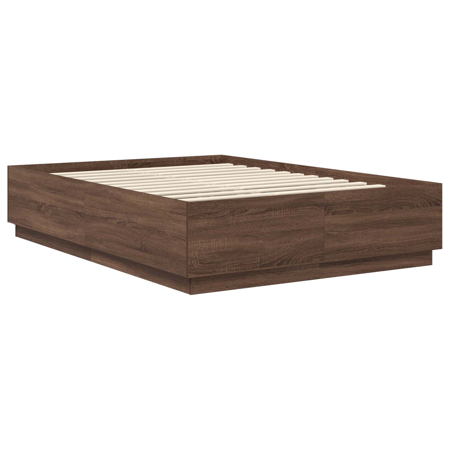 Struttura del letto con testiera Rovere Marrone 140 x 190 cm