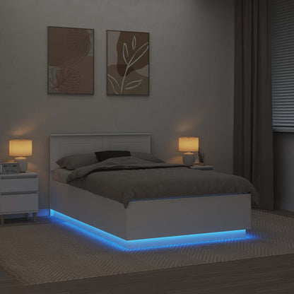 Struttura del letto Bianco 135 x 190 cm Legno multistrato