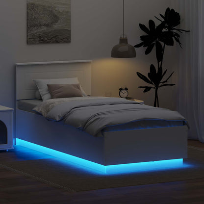 Struttura del letto Bianco 70 x 190 cm Legno multistrato