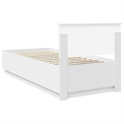 Struttura del letto Bianco 70 x 190 cm Legno ingegnerizzato
