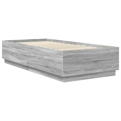 Struttura del letto Grigio Sonoma 70 x 190 cm Legno multistrato