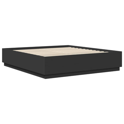 Struttura del letto Nero 180 x 200 cm Legno multistrato
