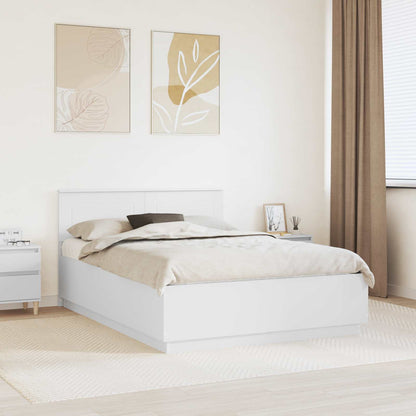 Struttura del letto Bianco 140 x 200 cm Legno multistrato