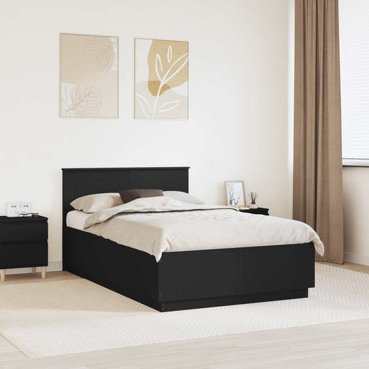 Struttura del letto Nero 135 x 190 cm Legno ingegnerizzato