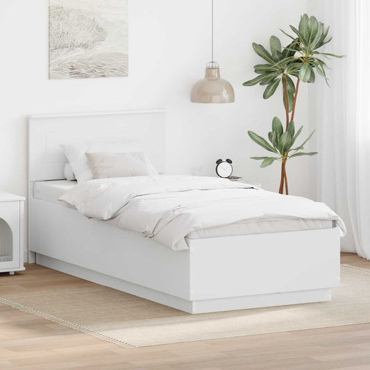 Struttura del letto Bianco 100 x 200 cm Legno ingegnerizzato