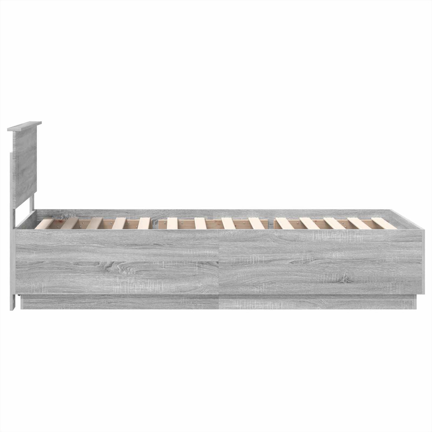 Struttura del letto Grigio Sonoma 90 x 200 cm Legno multistrato
