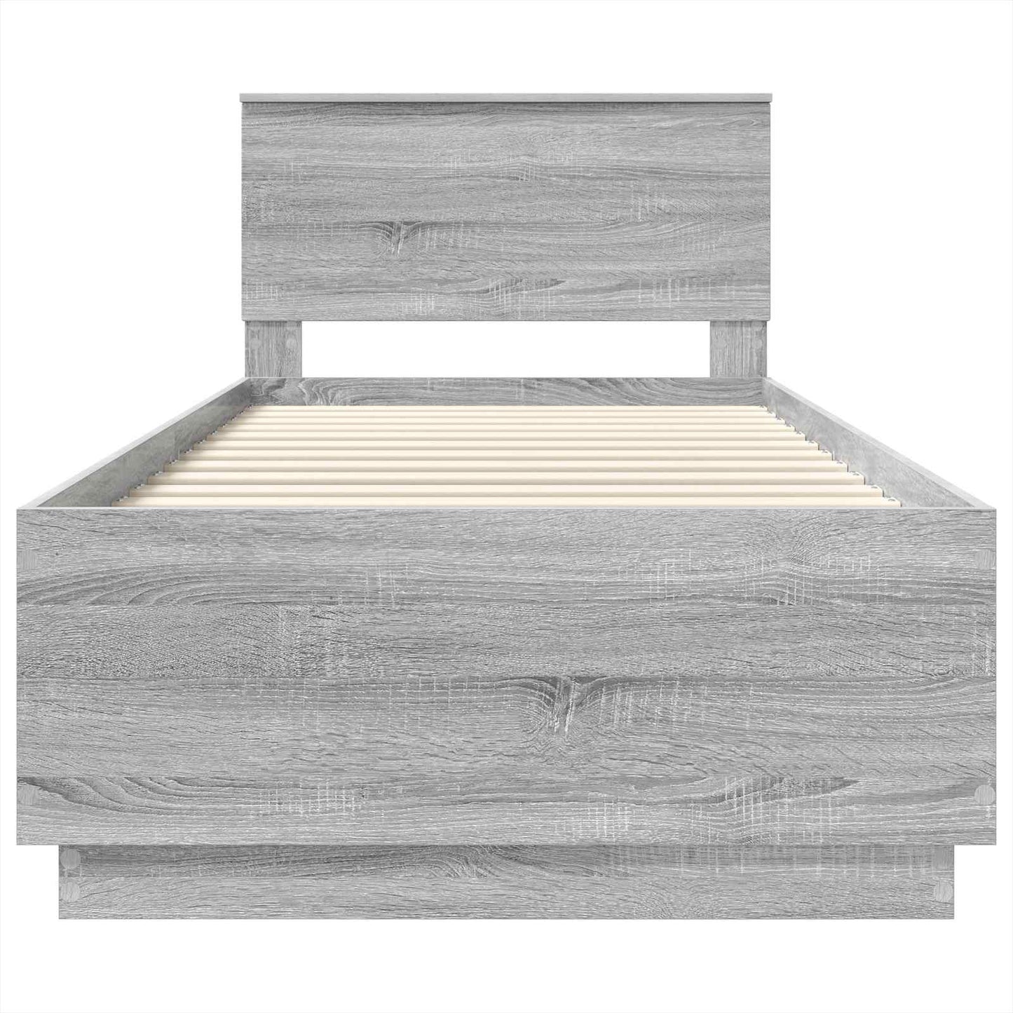 Struttura del letto Grigio Sonoma 70 x 190 cm Legno multistrato