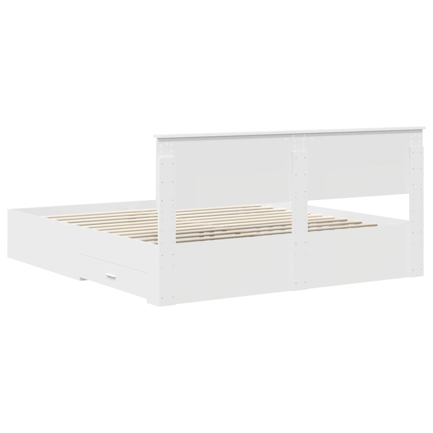 Struttura del letto Bianco 180 x 200 cm Legno multistrato | homemem39